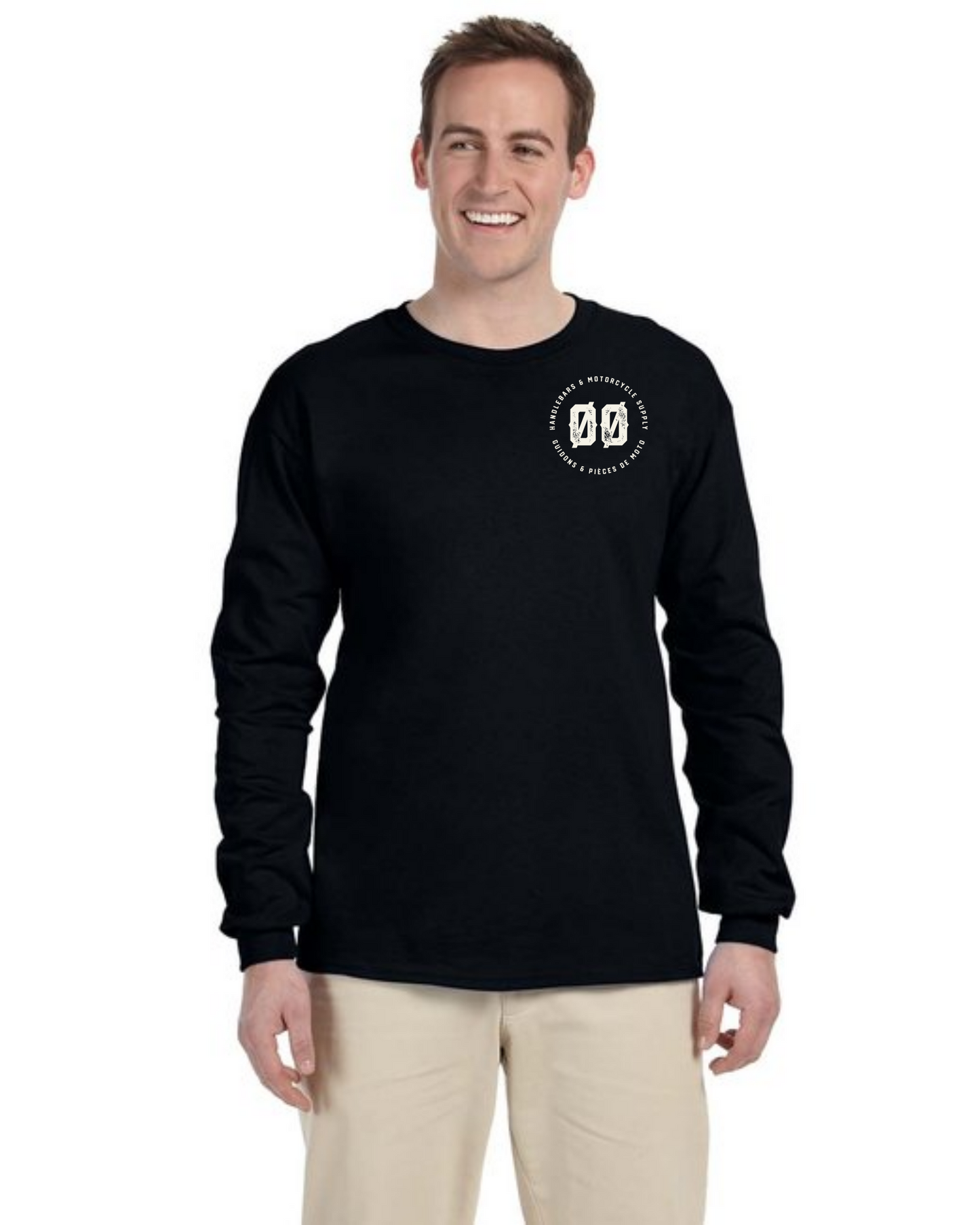 Fits everyone RING SPUN COTTON LONG SLEEVE TEE, V edition