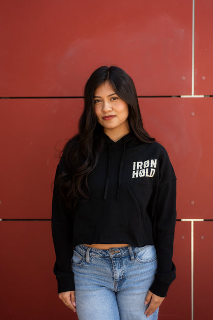 Crop Hoodie Femme IRØNHØLD - Or