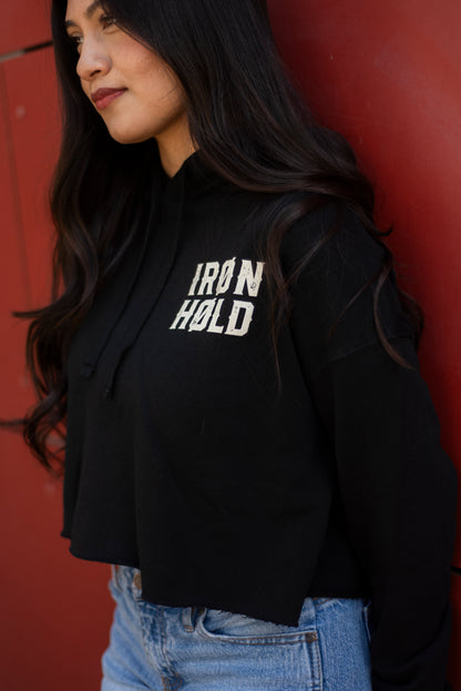 Crop Hoodie Femme IRØNHØLD - Or