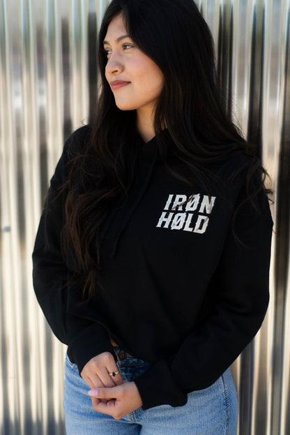 Crop Hoodie Femme IRØNHØLD - Or