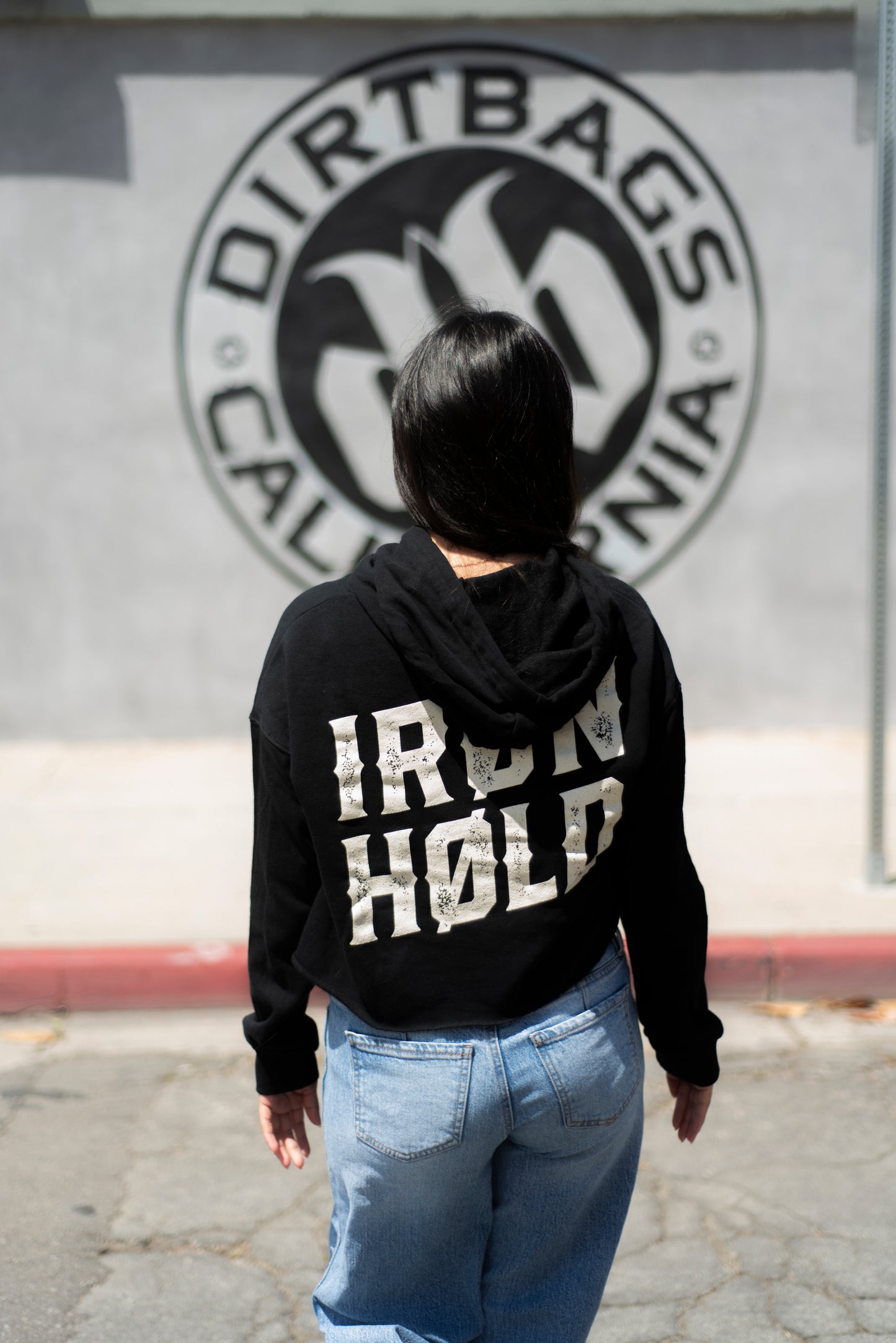 Crop Hoodie Femme IRØNHØLD - Or