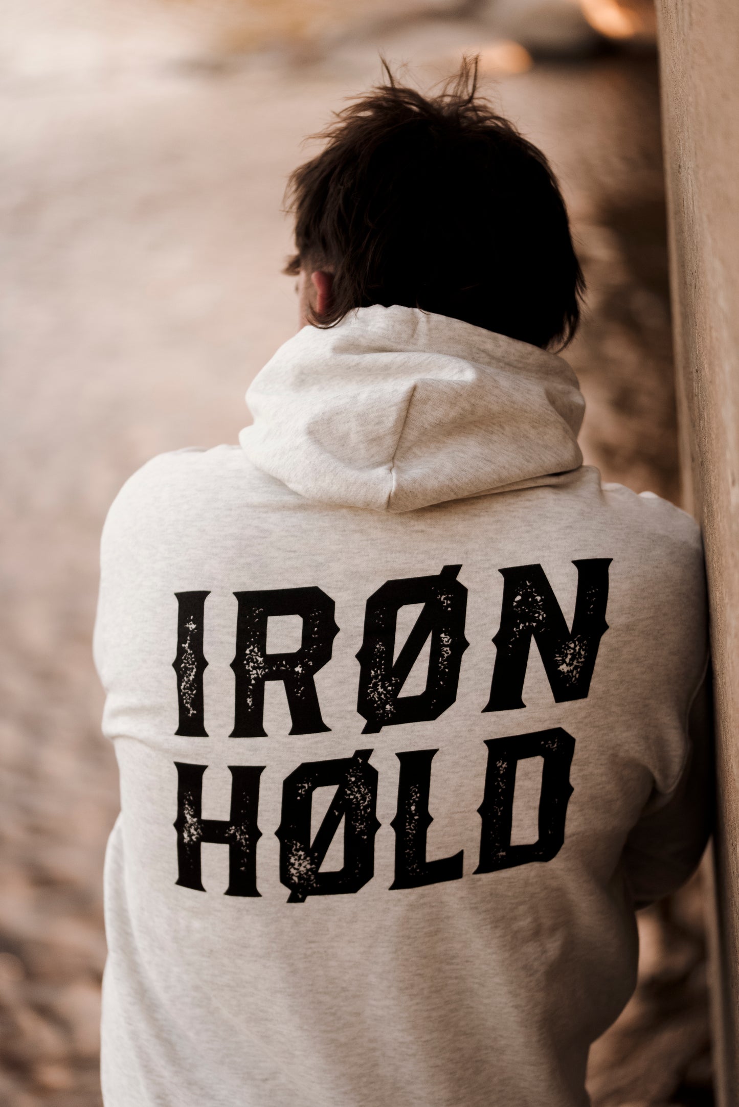 Fleece Hoodie IRØNHØLD - Oatmeal