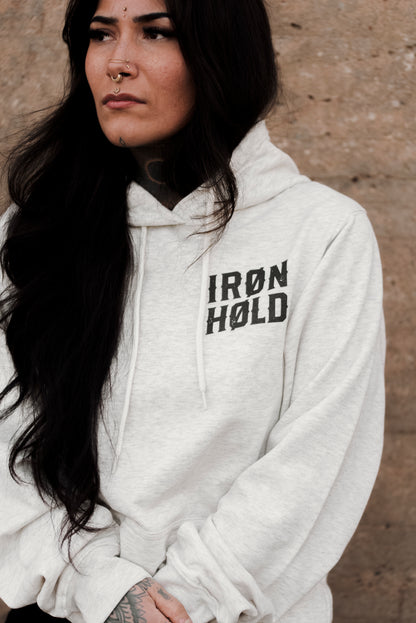 Fleece Hoodie IRØNHØLD - Oatmeal