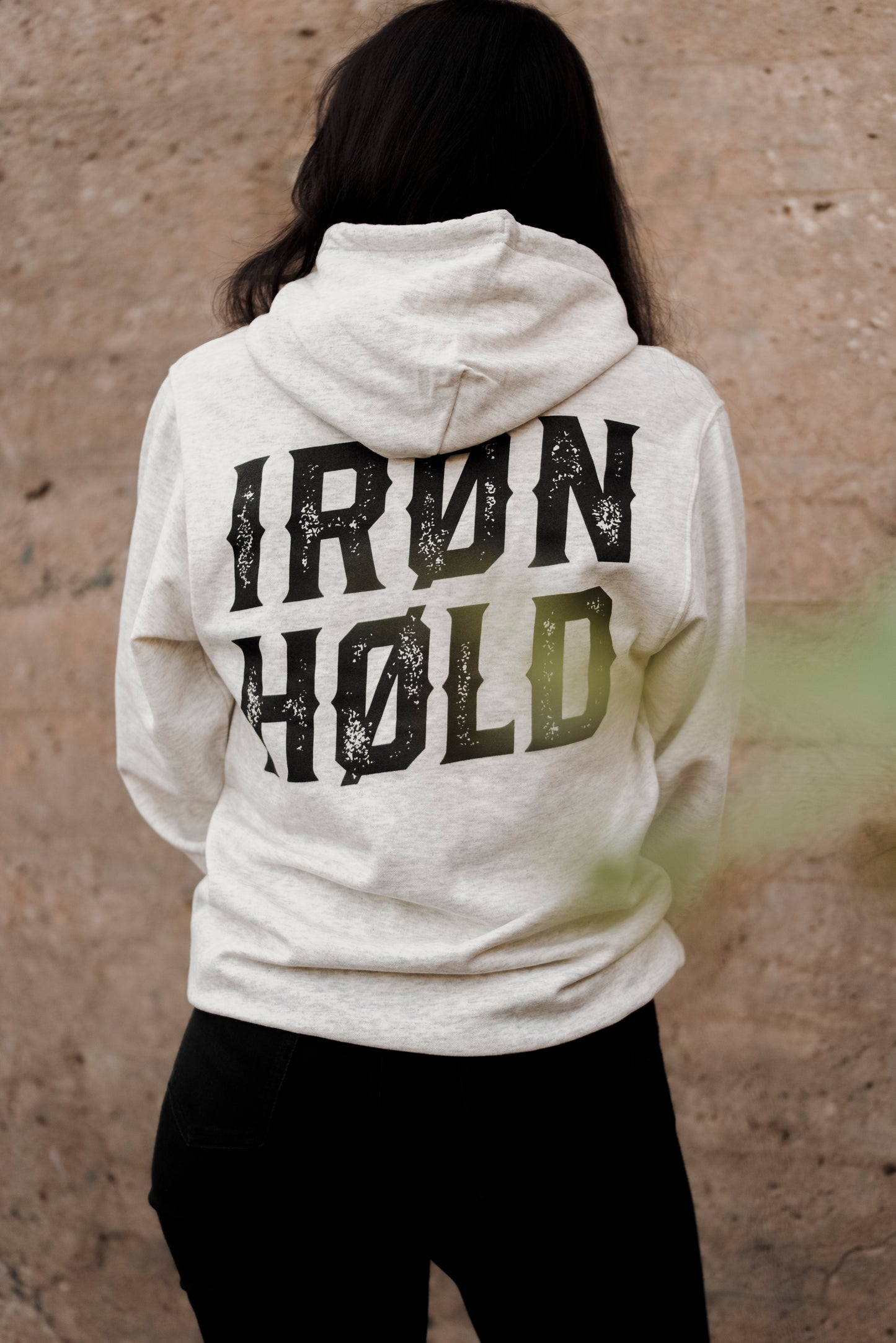 Fleece Hoodie IRØNHØLD - Oatmeal
