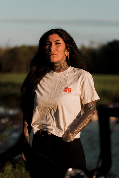 Boxy Tee Femme 00 Motorcycle - Ivory
