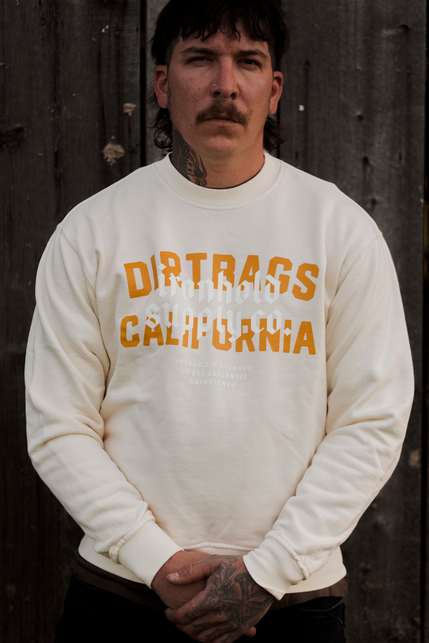 Crewneck DND Dirtbags California - Cream