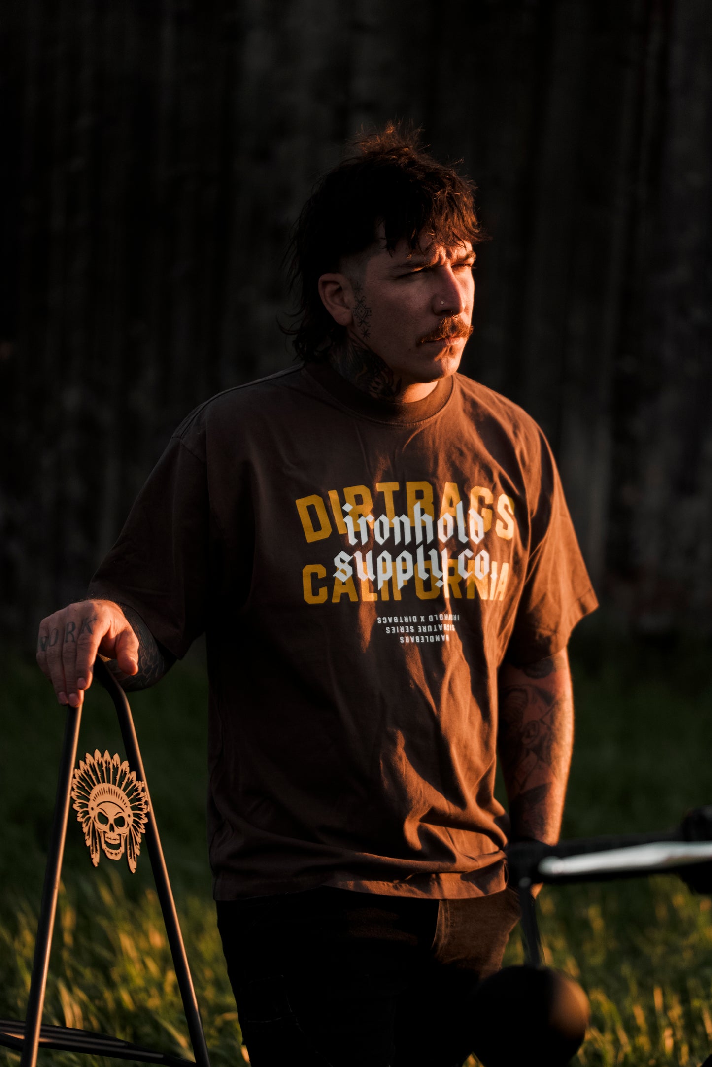Designer Tee Dirtbags California - Mocha