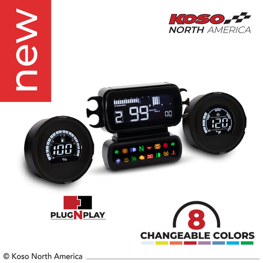 Complete D2 gauge kit | for Harley-Davidson® (Baggers)