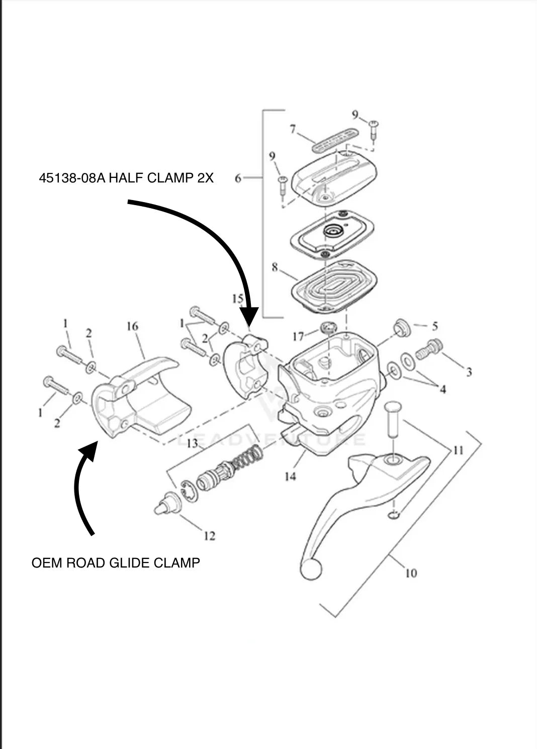 BRAKE | CLUTCH HALF CLAMP